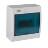 KANLUX 23610 KDB-S06T KDB műanyag kiselosztó, 6 modul, 1 sor, IP30, kék színű átlátszó ajtóval, falon kívüli (Kanlux_23610)