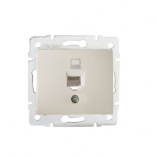 KANLUX 24812 DOMO 01-1390-003 adatcsatlakozó aljzat RJ45 Cat. 5e krém villanyszerelés