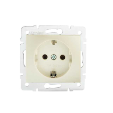 KANLUX 24967 DOMO 01-1220-130 Schuko földelt dugalj, tűzbiztos műanyag 16A - 250V~ villanyszerelés