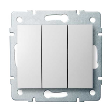 KANLUX 25076 LOGI 02-1090-102 fehér hármas csillárkapcsoló villanyszerelés