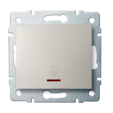 KANLUX 25135 LOGI 02-1080-103 Jelzőfényes csengő nyomókapcsoló 10AX - 250V~ villanyszerelés