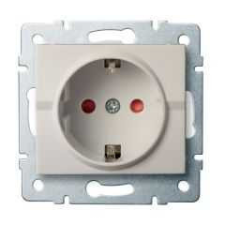 KANLUX 25148 LOGI 02-1240-103 Schuko földelt dugalj gyerekvédelemmel 16A - 250V~ villanyszerelés