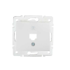 KANLUX 25920 DOMO 01-1399-002 feh Csatlakozó aljzat burkolat (RJ45 Jack), aljzat nélkül