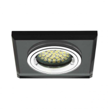 KANLUX Beépíthető spot lámpatest , MORTA , CT-DSL50-B, négyzet keret , fekete , üveg izzó