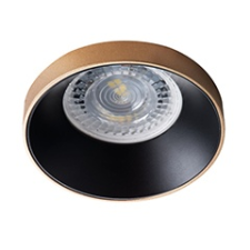 KANLUX Beépíthető spot lámpatest Simen DSO-G/B kör, alu, arany-fekete világítás