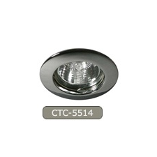 KANLUX Besüllyeszthető spot, kör fix Vidi CTC-5514 króm világítás