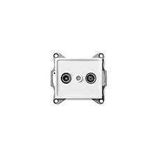 KANLUX DOMO - TV-R aljzat, átmenő, keret nélkül, fehér villanyszerelés
