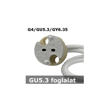 KANLUX GU5.3 foglalat 12V (G4/GU5.3/GY6.35 is) - beépíthető izzó