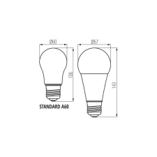 KANLUX IQ-LED izzó E27 19W 2452lm 2700K A67 33746 izzó