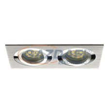 KANLUX "Seidy" süllyesztett lámpatest, MR16, 12V, 2x50W, alumínium, billenthető világítás