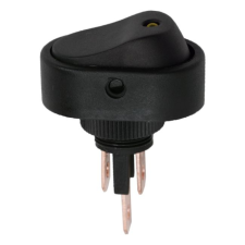 Kapcsoló billenő LED-es 2 állású 12V 20A 09047SA sárga elektromos autós kellék