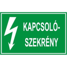  Kapcsolószekrény - műanyag, 160*240mm információs tábla, állvány
