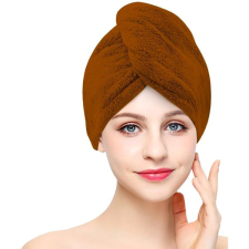 KAPTAN Rychleschnoucí froté turban na vlasy, hnědý lakástextília