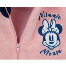 Kapucnis wellsoft bélelt baba overál Minnie egér mintával - 86-os méret babakabát, overál, bundazsák