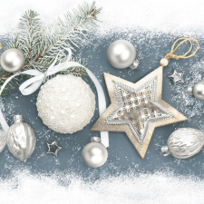  Karácsony Elegant Baubles szalvéta 20 db-os 33x33 cm papírárú, csomagoló és tárolóeszköz