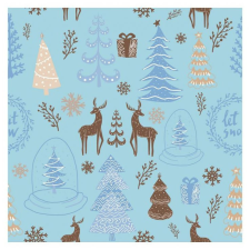 Karácsony Hello Winter, Karácsony szalvéta 20 db-os 33x33 cm party kellék