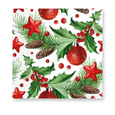 Karácsony i Pinecones szalvéta 20 db-os 33x33 cm party kellék