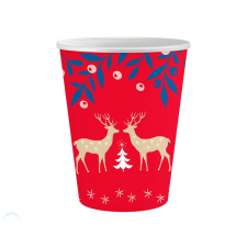 Karácsony Let It Snow, Karácsony papír pohár 6 db-os 250 ml party kellék