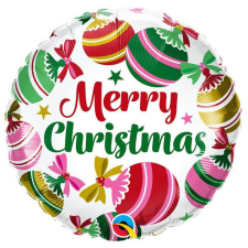Karácsony Merry Christmas Ornaments, Díszek fólia lufi 46 cm party kellék