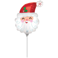 Karácsony Télapó Red mini fólia lufi 25 cm (WP) party kellék