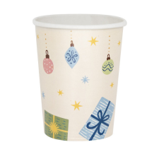 Karácsony Téli erdő Winter Woodland papír pohár 8 db-os 250 ml party kellék