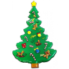 Karácsonyfa falidísz - 50 cm