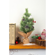  Karácsonyfa MagicHome Karácsony, feldíszített, natúr, 36 cm műfenyő