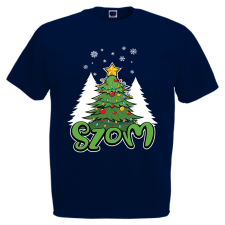  Karácsonyfa - szom - Karácsonyi Férfi Póló férfi póló