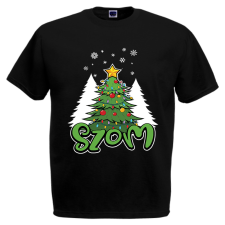  Karácsonyfa - szom - Karácsonyi Férfi Póló férfi póló