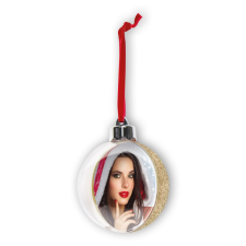  Karácsonyfadísz (arany) (85x85mm) karácsonyfadísz