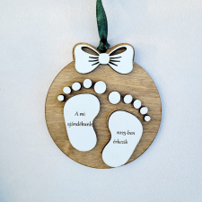  Karácsonyfadísz egyedi felirattal karácsonyfadísz