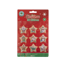  Karácsonyi 3D matrica, 9 db/csomag, 2 féle kreatív és készségfejlesztő