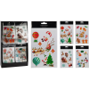  Karácsonyi 3D matrica szett 4 féle 27,5 cm