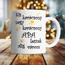  Karácsonyi ajándék - Apa leszek bögre bögrék, csészék