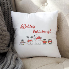  Karácsonyi ajándék - Aranyos mintás párna lakástextília