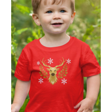 Karácsonyi ajándék - Gyerek póló karácsonyra rénszarvas mintával