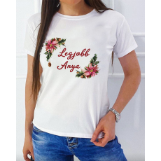  Karácsonyi ajándék - Legjobb anya női póló