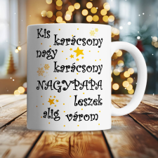  Karácsonyi ajándék - Nagypapa leszek bögre bögrék, csészék