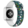 Karácsonyi Apple Watch 42/ 44/ 45/ 49 mm zöld karácsonyi mintás szilkon óraszíj