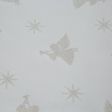  Karácsonyi asztalterítő jacquard anyagból angyalos mintával Pezsgő 40x140 cm karácsonyi textilia