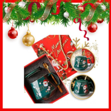  Karácsonyi bögre készlet fedővel KB08ZIE zöld bögrék, csészék