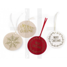  Karácsonyi cimke 10 cm - 2 db/csomag dekorációs kellék