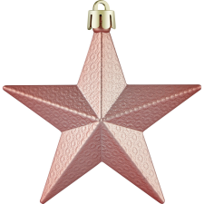  Karácsonyi dekor-csillag rózsaszín 3 darab karácsonyfadísz
