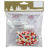  Karácsonyi dekor Mikulás gyöngykészlet műanyagból 11 cm x 11 cm színes