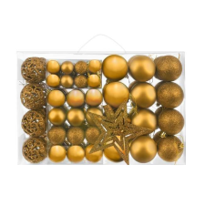 Karácsonyi dekoráció készlet - star - 100 db - arany karácsonyfadísz