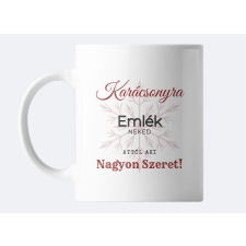 Karácsonyi feliratos bögre, pohár ajándéktárgy