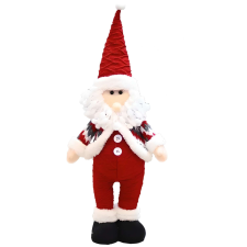 Karácsonyi figura, Mikulás, piros, magassága 55 cm karácsonyi dekoráció