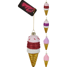  Karácsonyi függő fagyi dekor 12,6 cm karácsonyi dekoráció