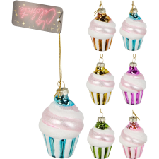  Karácsonyi függő sütemény dekor 9,8 cm karácsonyi dekoráció