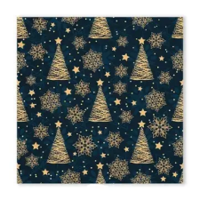  Karácsonyi Gold Trees szalvéta 20 db-os 33x33 cm party kellék